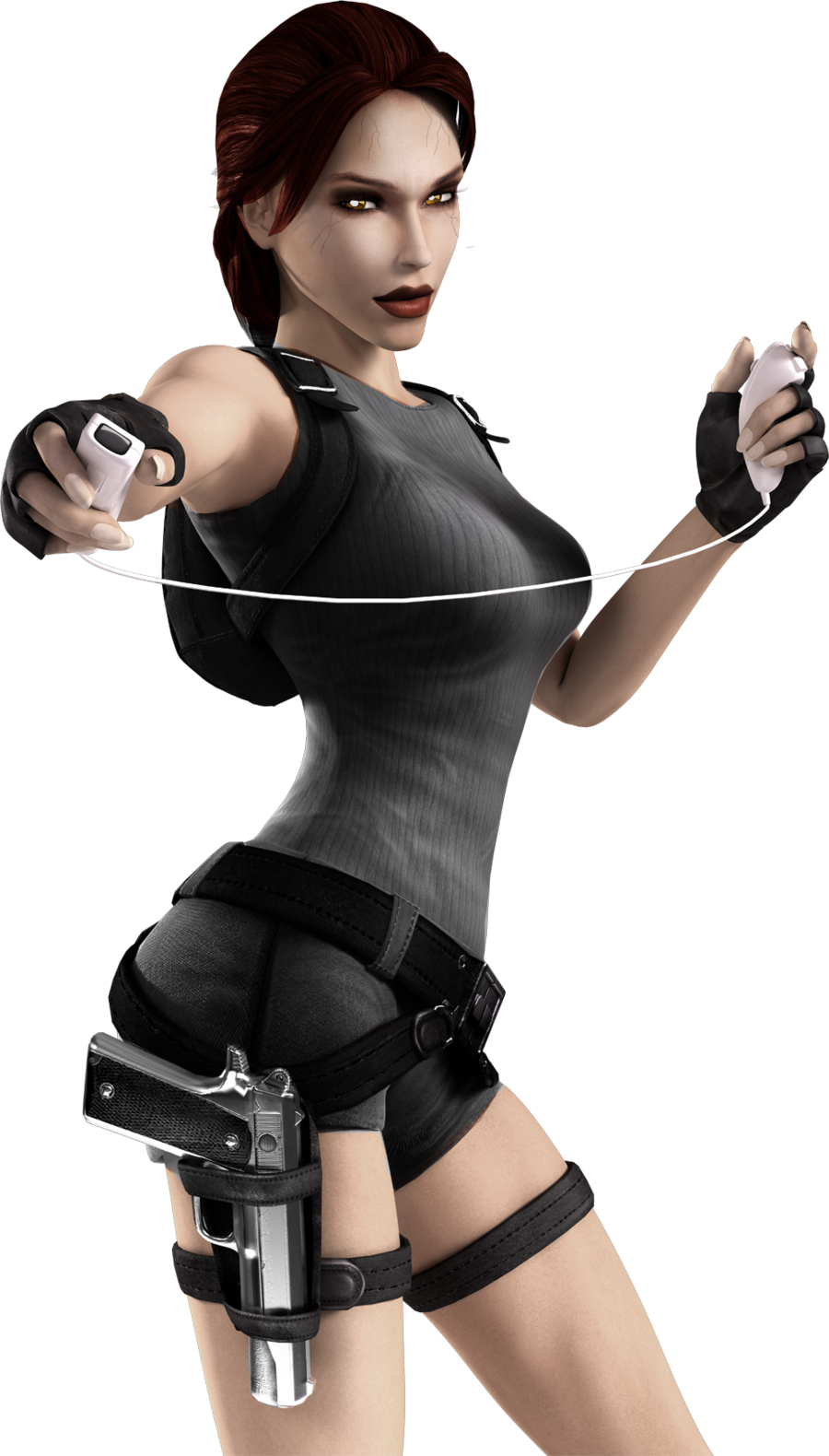 Lara Croft Tomb Raider Anniversary [wii Game] (900x1580), Png Download