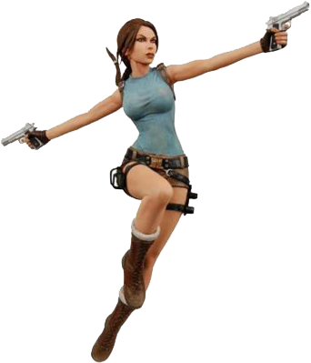 Lara Croft Png Postado Por Jorge - Laura Croft Tomb Raider (350x405), Png Download