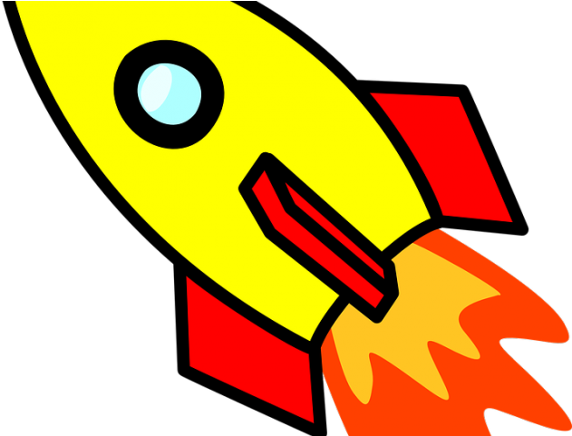 Rocket Flame Cliparts - Rocket Ship Clipart (640x480), Png Download