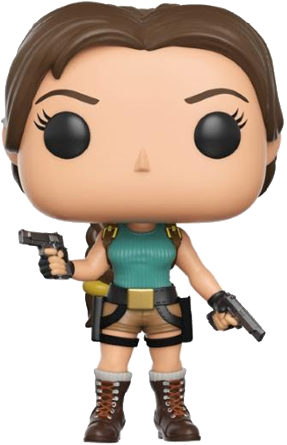 Lara Croft Tomb Raider Original Outfit Figure - Pop Games Lara Croft (900x900), Png Download