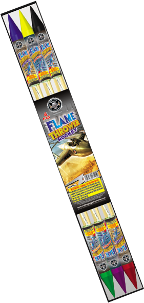 Flame Thrower Stick Rocket - Banner (600x600), Png Download