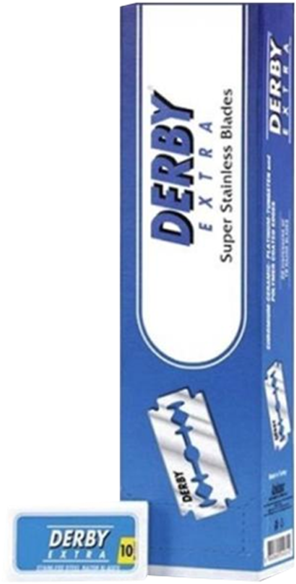 40 Derby Extra Blue Double Edge Razor Blades - Derby Extra Double Edge Razor Blades (10 Blades/pack) (600x600), Png Download