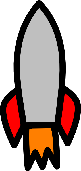 Rocket Launch Clipart - Raket Veilig Leren Lezen (282x597), Png Download