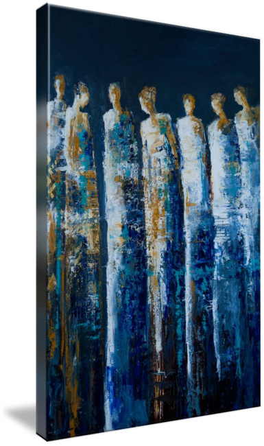 The Deep By Shelby Mcquilkin - Painting (385x650), Png Download