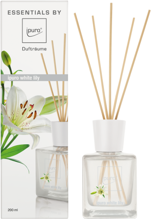 Image - Essential Line - White Lilly - 200ml - Ipuro White Lily (328x450), Png Download