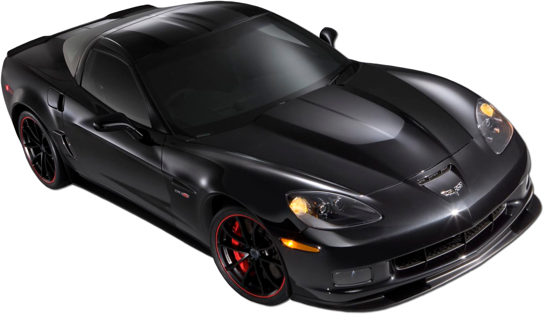 Black Corvette Car Png Clipart - Chevrolet Corvette (1920x1175), Png Download