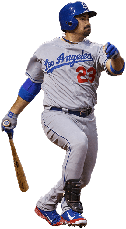 Adrian Gonzalez Bat Model, Adrian Gonzalez Trinity - Adrian Gonzalez Dodgers Png (590x805), Png Download