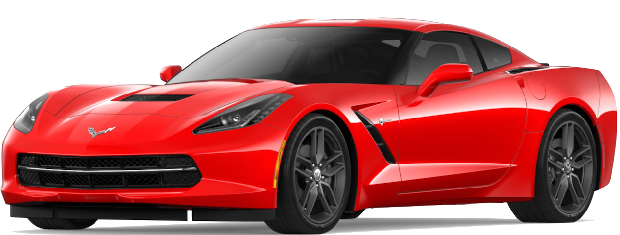 A Red 2018 Corvette Stingray - Corvette Chevrolet (1265x543), Png Download