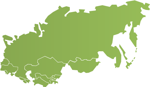 Tricor® Representatives Former Soviet Union - World Map (500x400), Png Download