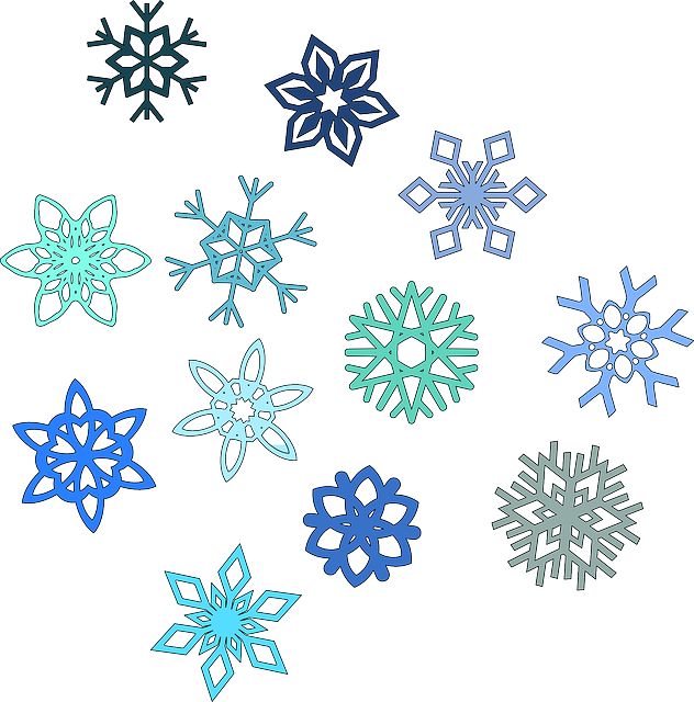 Imagen Gratis En Pixabay Copo De Nieve Hexágono Snow - Snowflake Clip Art (632x640), Png Download