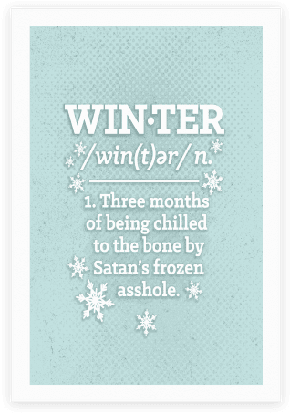 Winter Definition Poster - Definition (484x484), Png Download