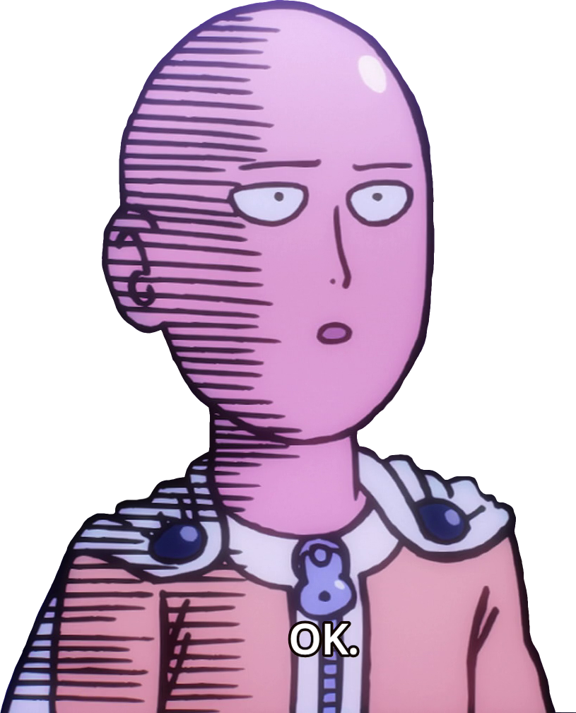 A Saitama Transparent To Annoy Your Friends With, Which - Aesthetic One Punch Man (815x1009), Png Download