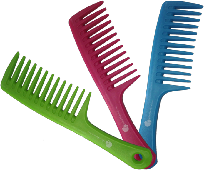 Hair Comb Png Vector Stock - Wide Tooth Comb Set Of 3 - Great Ir (797x640), Png Download