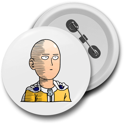Saitama Badge - My Hero Academia Emojis Discord (528x528), Png Download