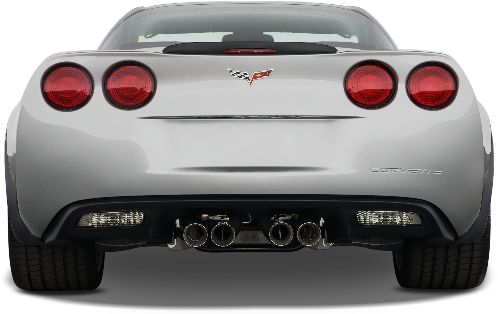 Vector Library Download Chevrolet Grand Sport Chevy - Corvette C6 Rear View (2048x1360), Png Download