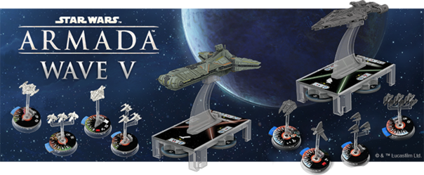 The Highlights Are The Two Squadron Packs, One For - Phoenix Home Star Wars Armada (604x249), Png Download