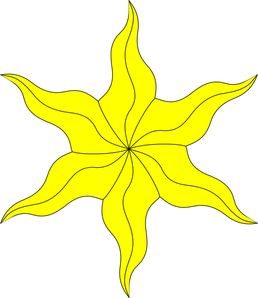 Original Png Clip Art File Yellow Star 4 Svg Images (516x595), Png Download