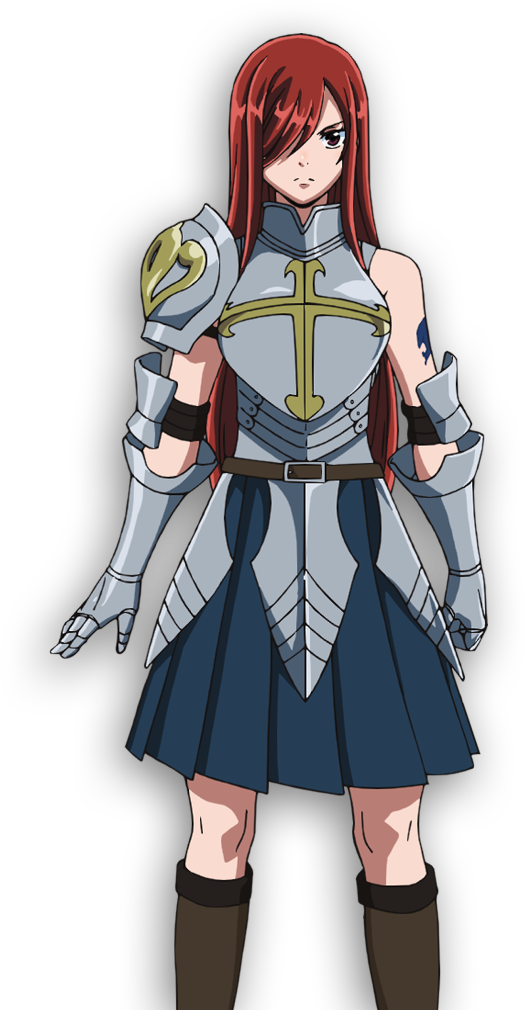 Erza Scarlett - Fairy Tail Erza Dragon (999x1920), Png Download