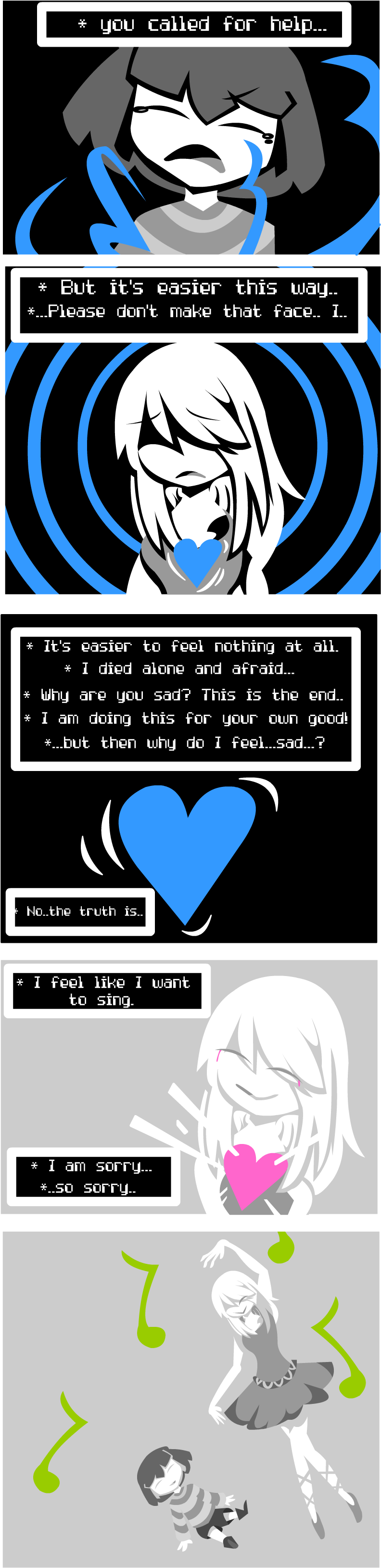Undertale Image Thread - Undertale Sans Sad Comics (800x3266), Png Download