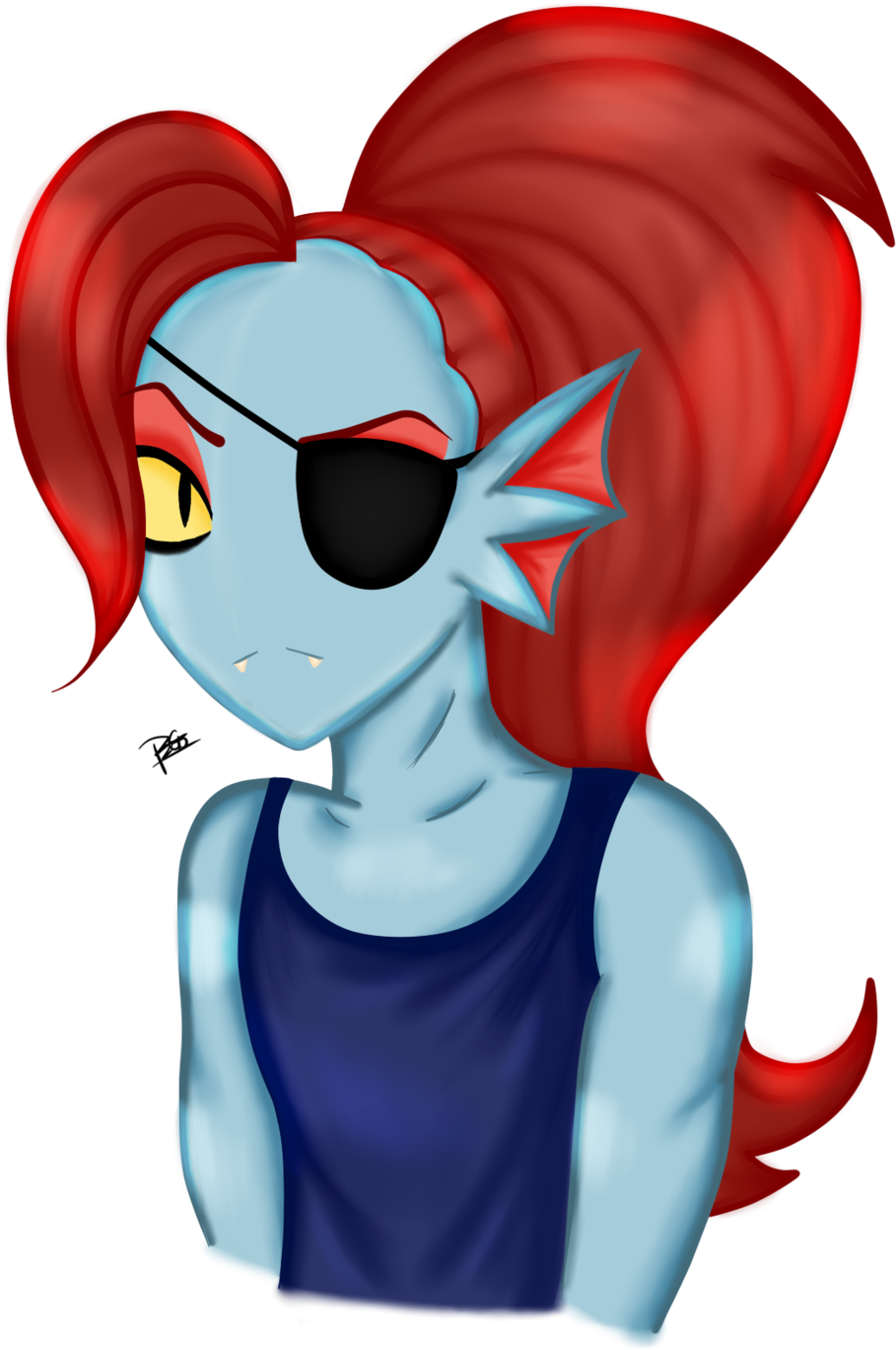 Collection Of Free Snapchat Drawing Undertale Download - Imagenes De Undyne De Undertale (1024x1516), Png Download