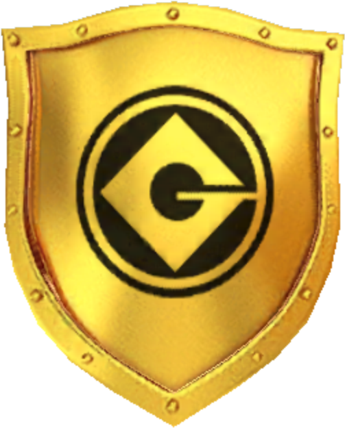 Minion Rush Golden Shield - Minions (722x773), Png Download
