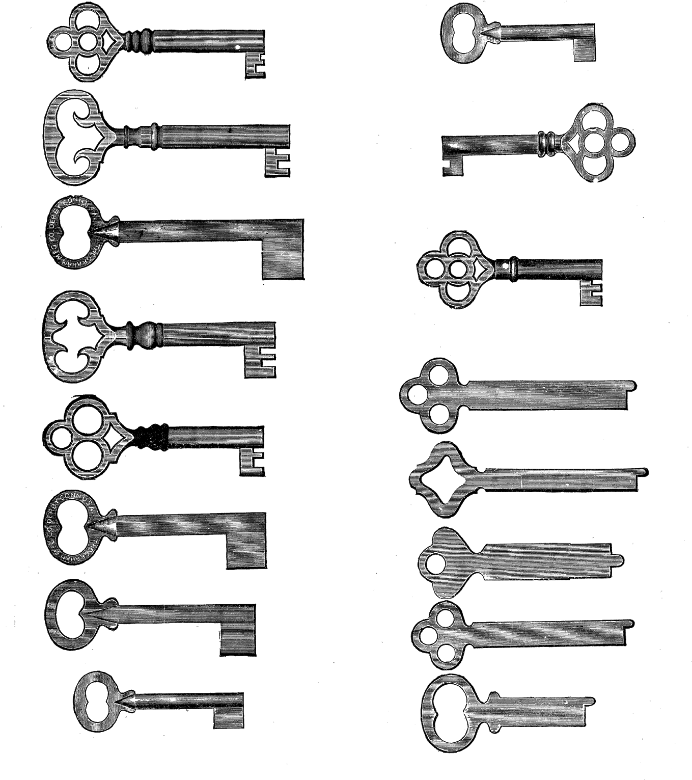 Download Vintage Keys Transfer Drawing Full Size PNG Image PNGkit