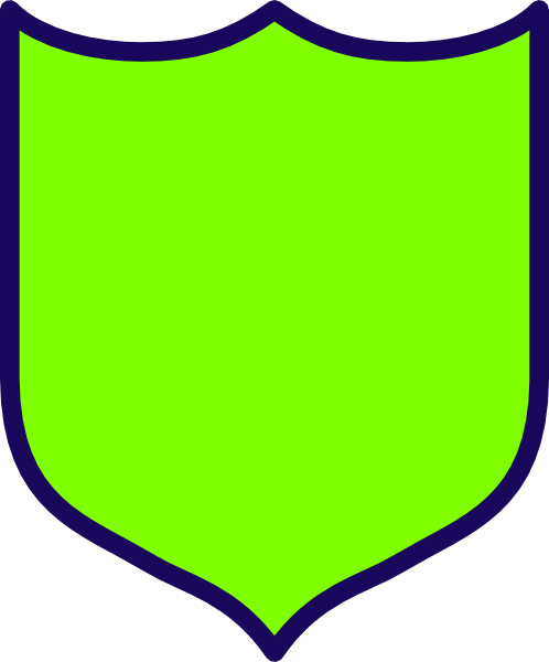 How To Set Use Green Gold Shield Clipart (498x600), Png Download