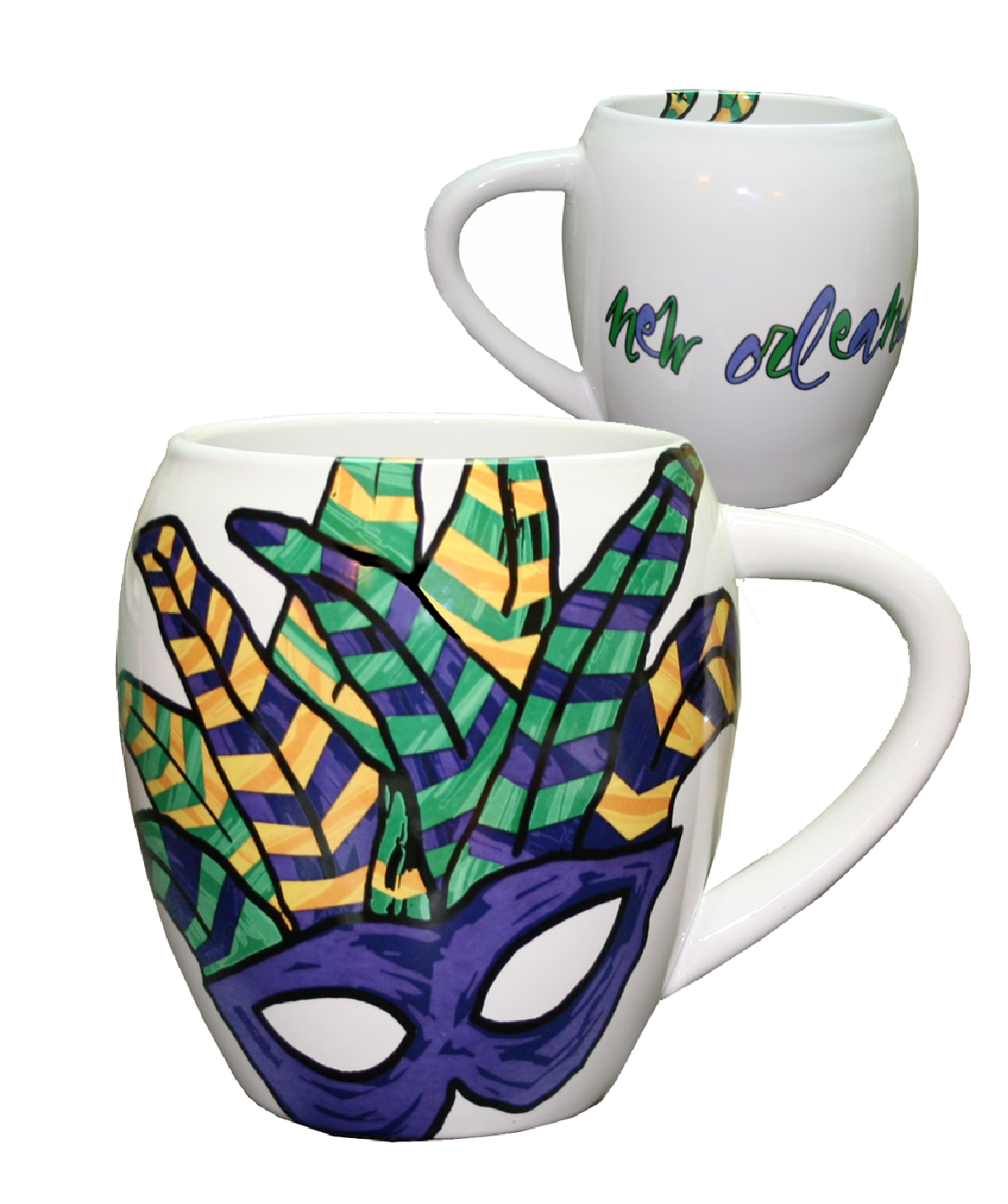 Picture Of Abstract Feather Mardi Gras Mask Coffee - Abstract Feather Mardi Gras Mask Coffee Mug (1500x1500), Png Download