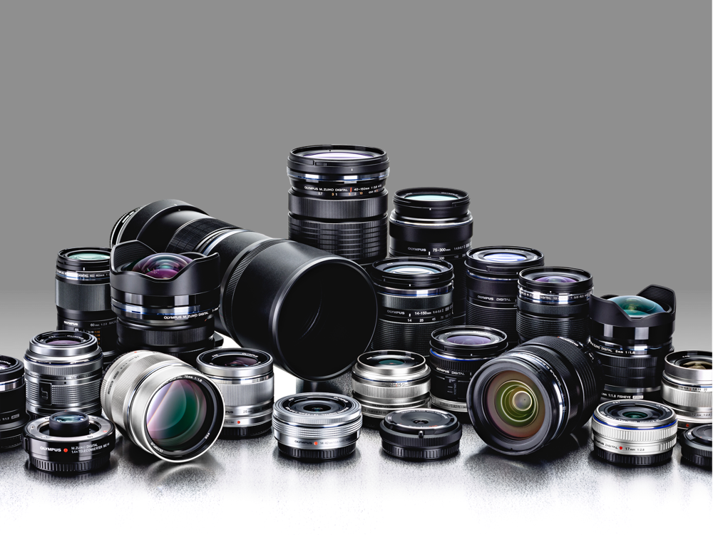 A Lens For Every Shot - M Zuiko Lenses (1000x750), Png Download