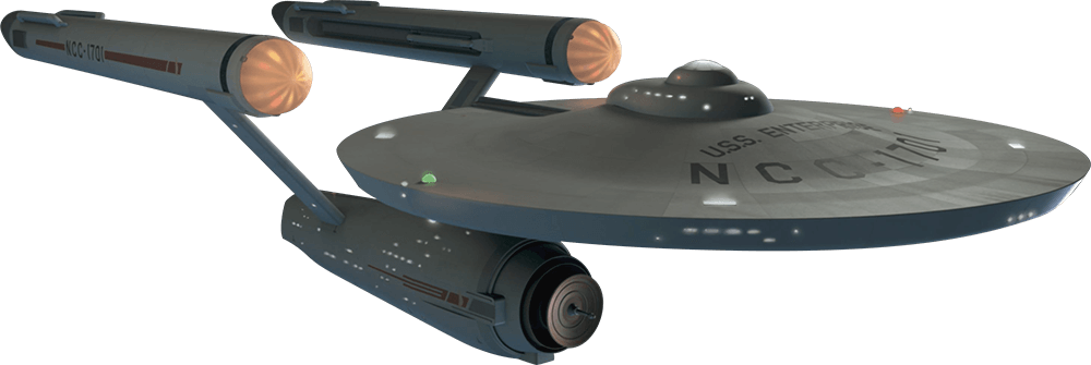 Heroes And Icons - Star Trek Enterprise Decal (1000x335), Png Download