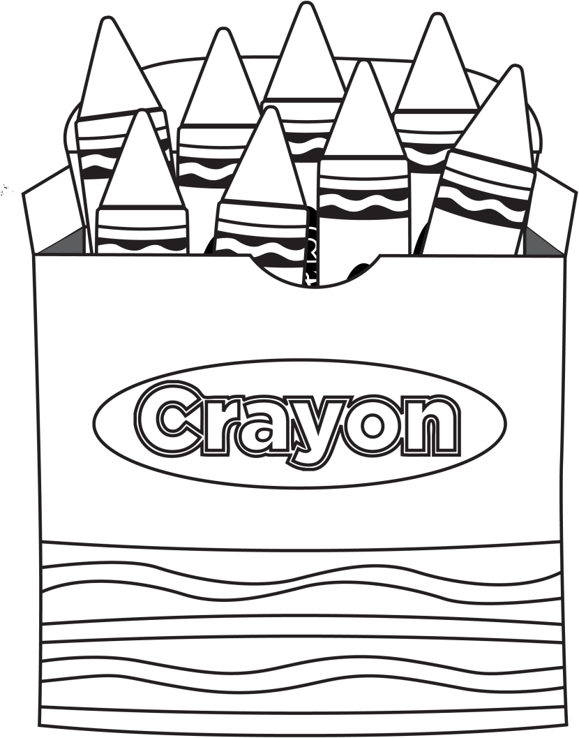 Green Crayon Clipart Free Clip Art Coloring Pages 830×1057 - Clip Art Black And White Crayons (830x1057), Png Download