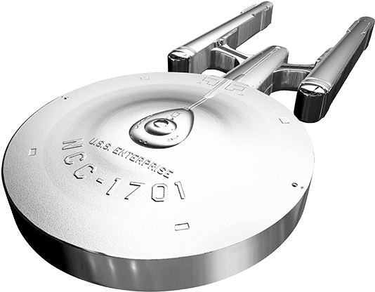 Pure Silver Coin - Star Trek Enterprise Coin (570x570), Png Download