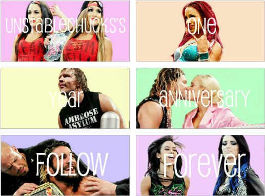 Unstablechucks's One Year Anniversary Follow Forever - Collage (540x405), Png Download