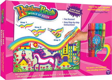 Your One Source Of Educational Toy Hobby Store, Kids - Rainbow Brush Safari Activity Book - Hardcover By Rainbow (500x367), Png Download