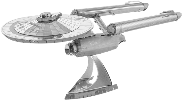 Picture Of Enterprise Ncc-1701 - Metal Earth - Star Trek Uss Enterprise Ncc-1701 Model (620x453), Png Download