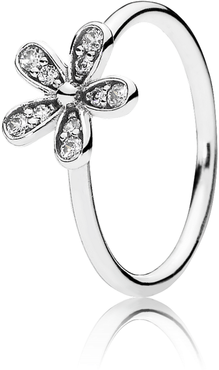 Floral Rings Pandora Jewelry Png Pandora Plumeria Ring - Dazzling Daisy Ring - Pandora (999x999), Png Download