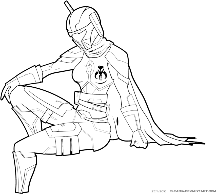 Banner Library Download Elearia Mandalorian Wip By - Star Wars Mandalorian Coloring Pages (1032x774), Png Download