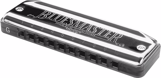 Suzuki Bluesmaster 10 Hole Diatonic Harmonica Mr250 (548x496), Png Download