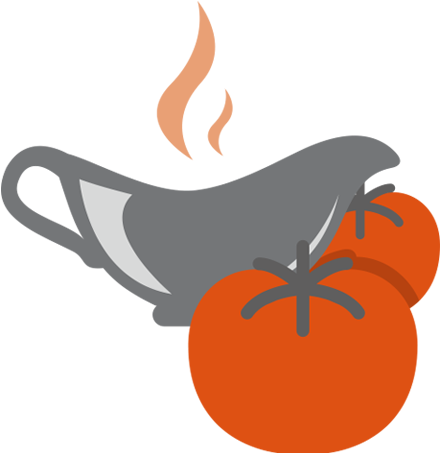 Tomato Paste And Sauces - Sauce (490x452), Png Download