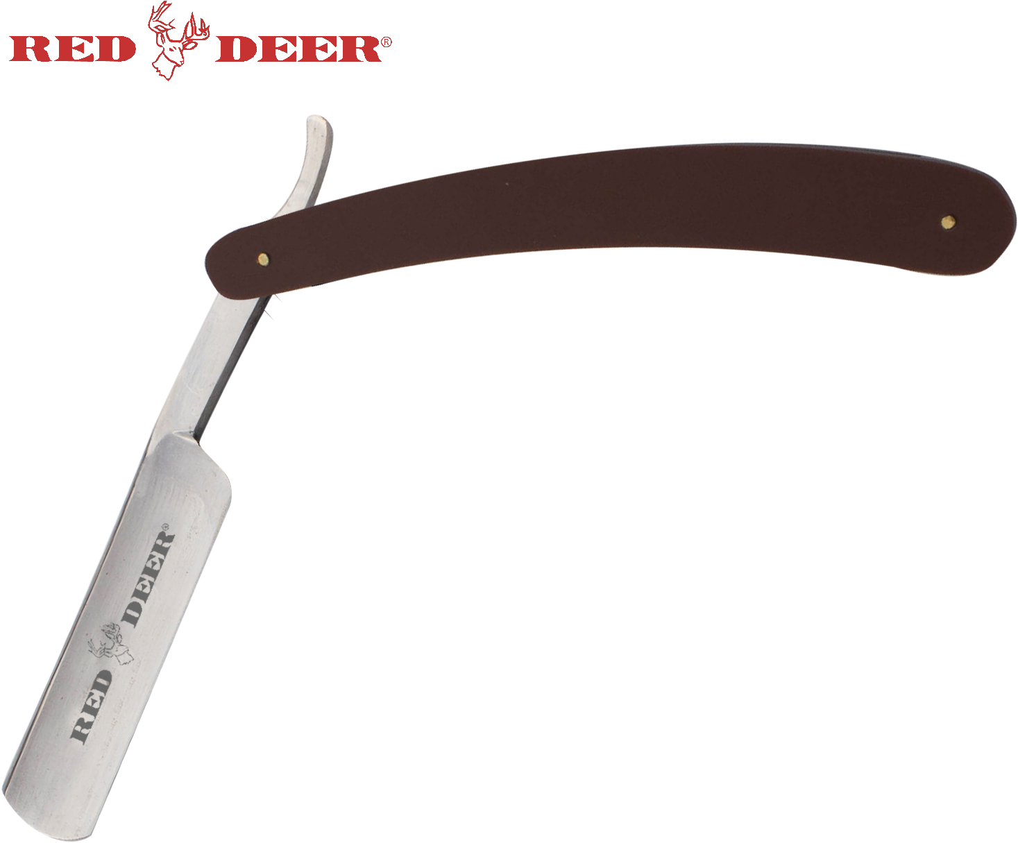 Download Brown Red Deer Shaving Barber Vintage Straight Razor, Orange