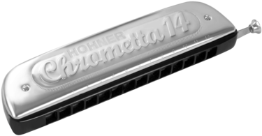 Hohner Chromatic Harmonica Chrometta - Hohner Chrometta 14 Chromatic Harmonica Key Of C (400x400), Png Download