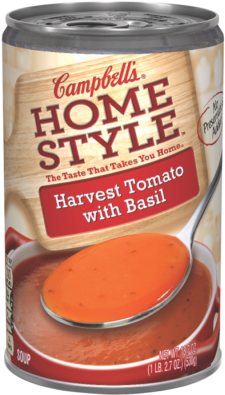 Harvest Tomato With Basil Soup - Campbell's Homestyle Tomato Basil Soup (400x400), Png Download
