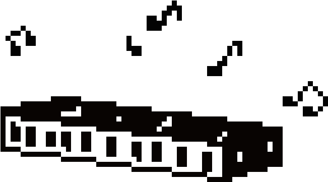 Harmonica - Pixel Art (770x420), Png Download