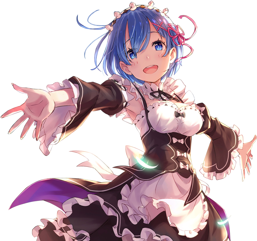Download Image Royalty Free By Aryesmye On Deviantart Re Zero Rem Render Full Size PNG Image