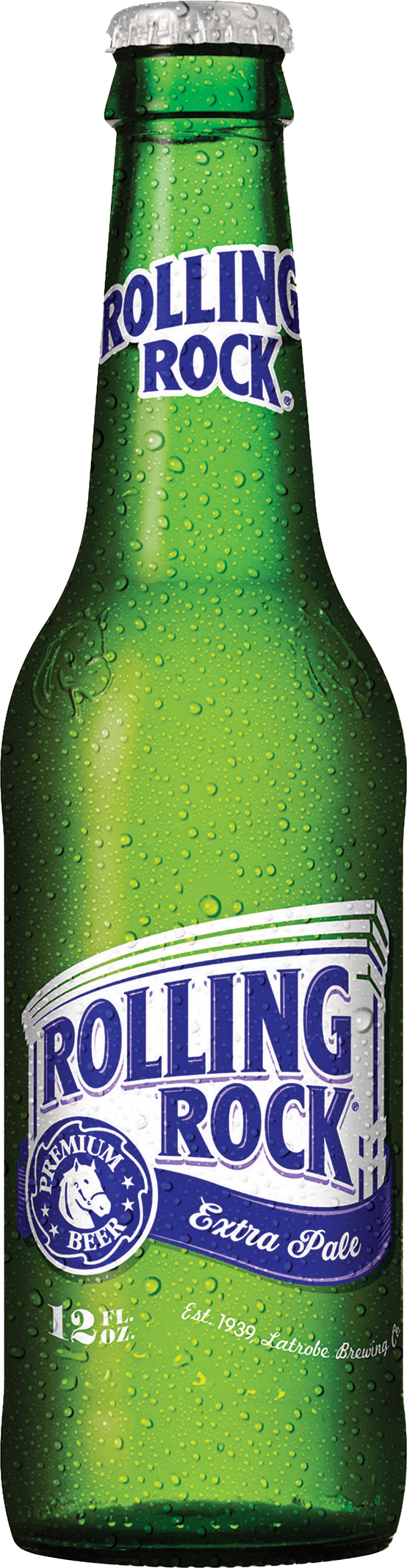 Rolling Rock - Rolling Rock Extra Pale Beer, 4 Pack, 16 Fl Oz (554x2133), Png Download
