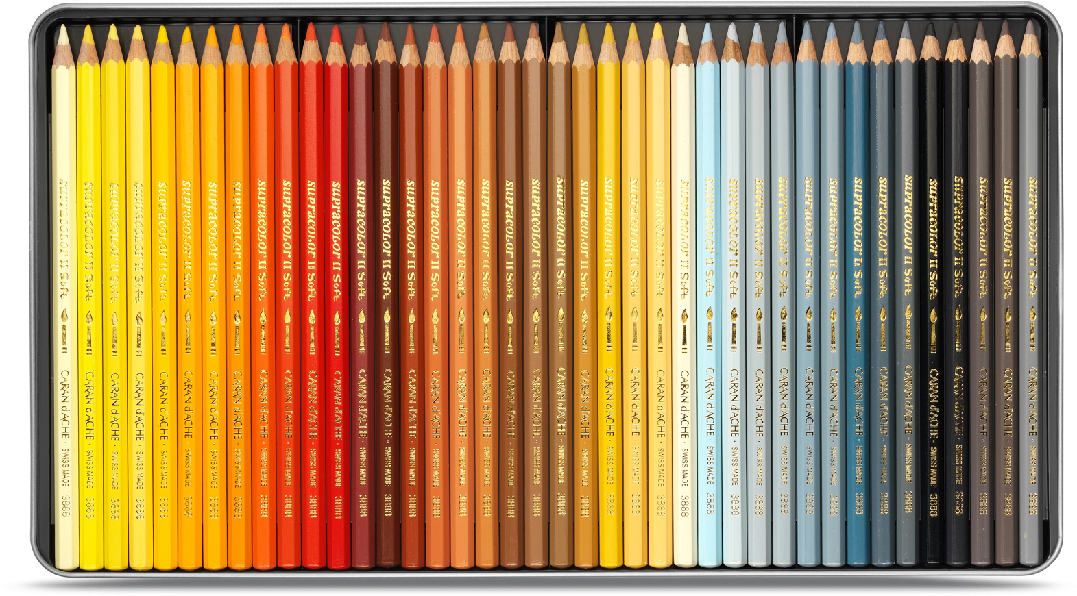Caran D'ache Aqarelle Watercolour Pencils - Caran D Ache 120 Color Pablo Set (1600x1000), Png Download