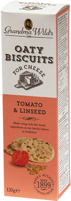 Tomatoe And Linseed - Grandma Wild's Oaty Biscuits For Cheese - Mature Cheddar (799x799), Png Download