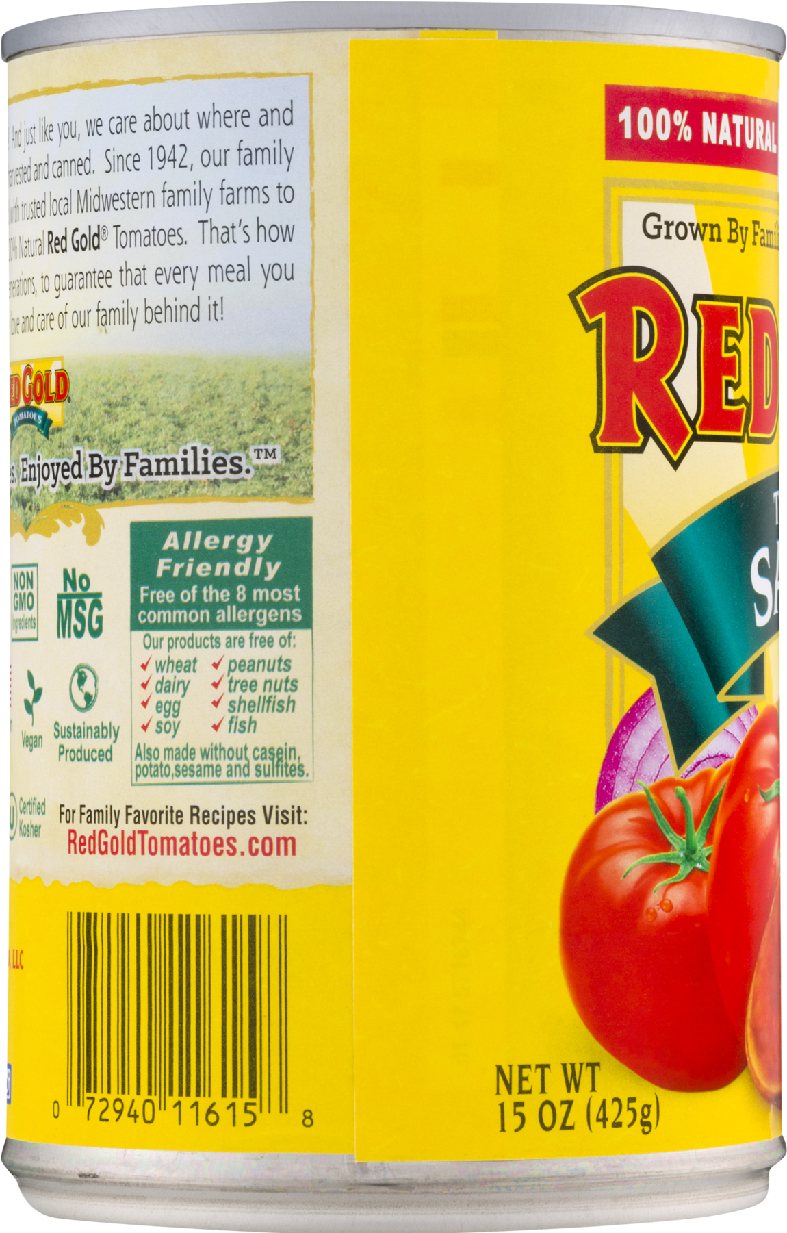 Red Gold Tomatoes, Petite Diced - 14.5 Oz (1800x1800), Png Download