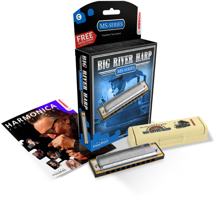 Hohner Big River Harp Harmonica - Hohner Big River Harp Ms (800x737), Png Download
