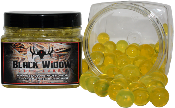 As Mentioned, Placing These Scent Beads Into An Active - Black Widow Deer Lure - Scrape Master Scent Beads 6 (600x354), Png Download